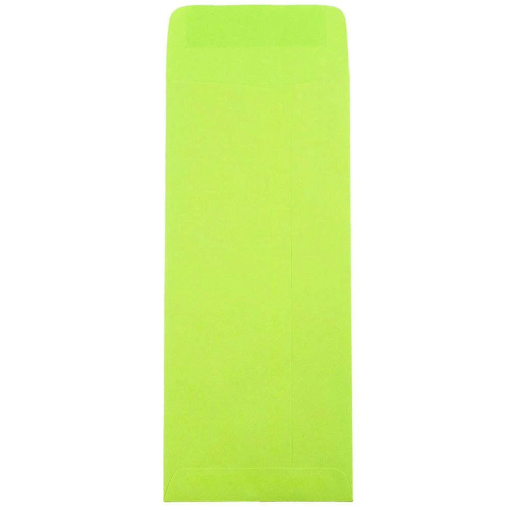JAM Paper #10 Ultra Lime Green Policy Business Envelopes